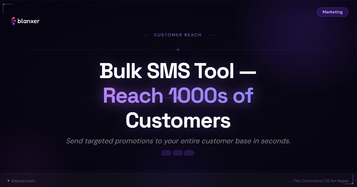 Bulk SMS: Send Bulk SMS to 1000's of Your Delivered Customers with Blanxer