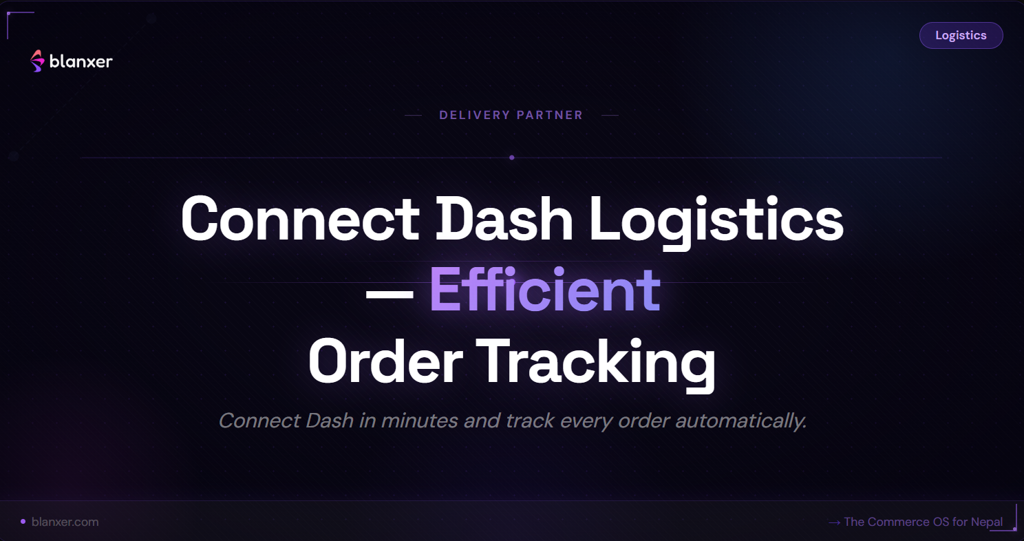 How to Connect Dash Logistics in Blanxer