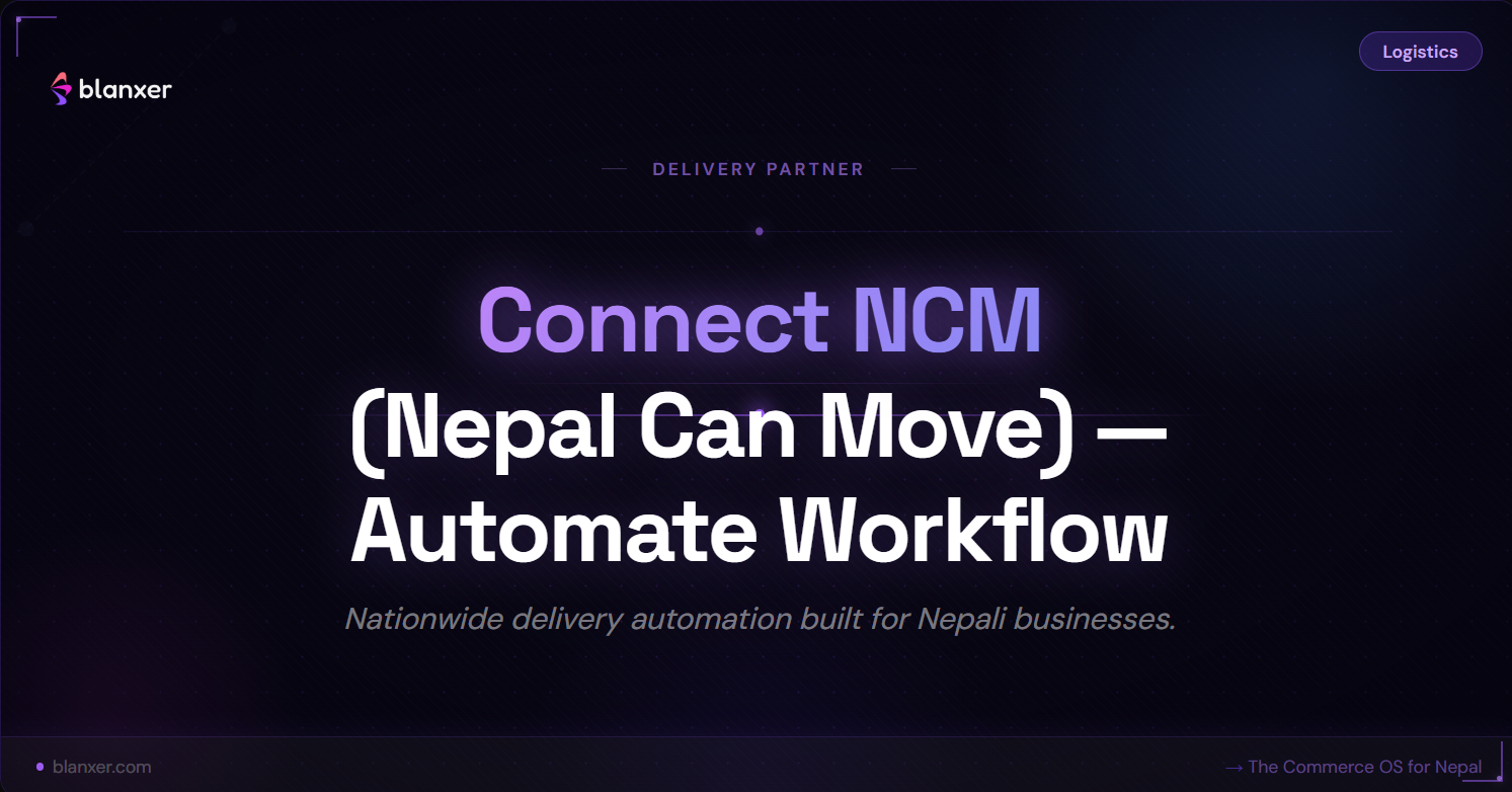 How to Connect NCM (Nepal Can Move) in Blanxer