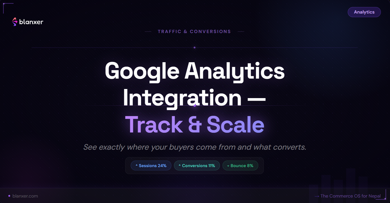 Google Analytics Integration with Blanxer — Track, Analyze & Scale Your Business