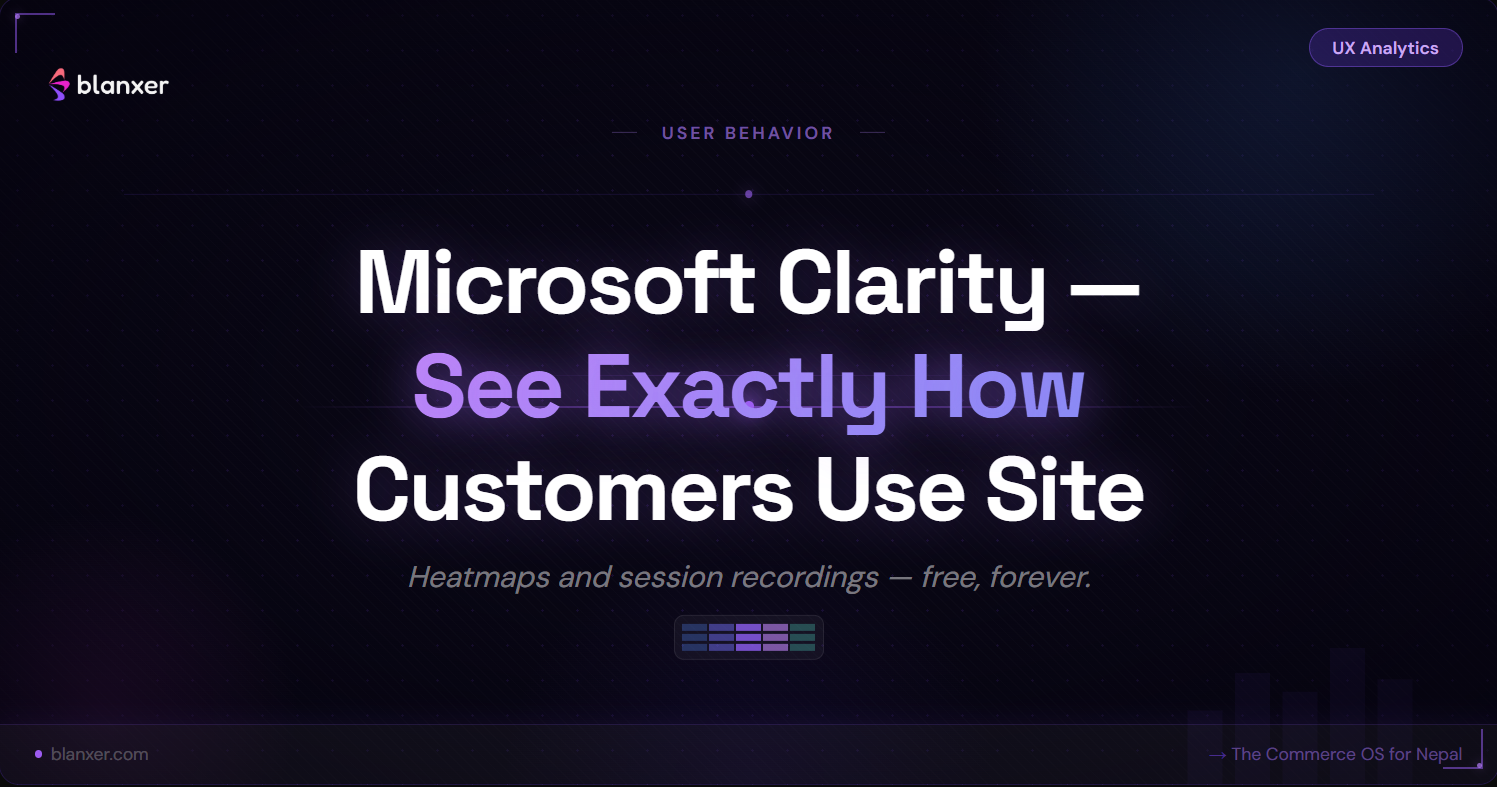 Microsoft Clarity Integration with Blanxer — See Exactly How Customers Use Your Website