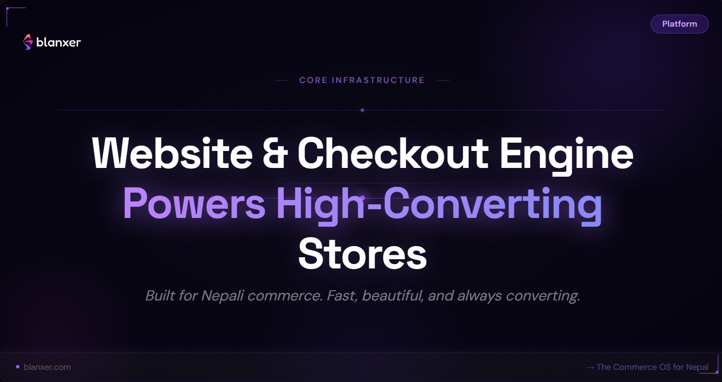 Website & Checkout Engine — How Blanxer Powers High-Converting Online Stores
